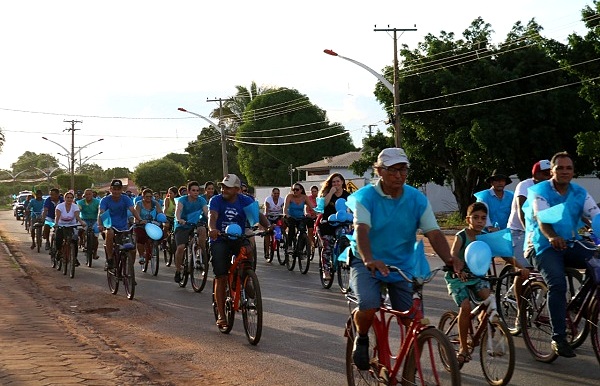 Secretaria de saúde de São Félix do Araguaia realiza 1ª Pedalada Novembro Azul