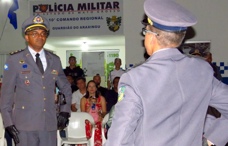Comando Regional 10 comemora 188 anos da Polícia Militar MT com solenidade de promoção e troca de oficiais