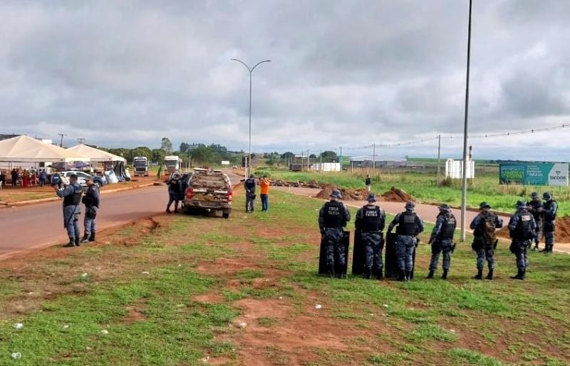 Operação de forças de segurança libera todos os pontos de bloqueio da rodovia BR 158 na região Araguaia