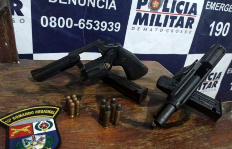 Ação da Polícia Militar prende três, apreende armas e frustra plano de roubos em fazendas de Santa Terezinha