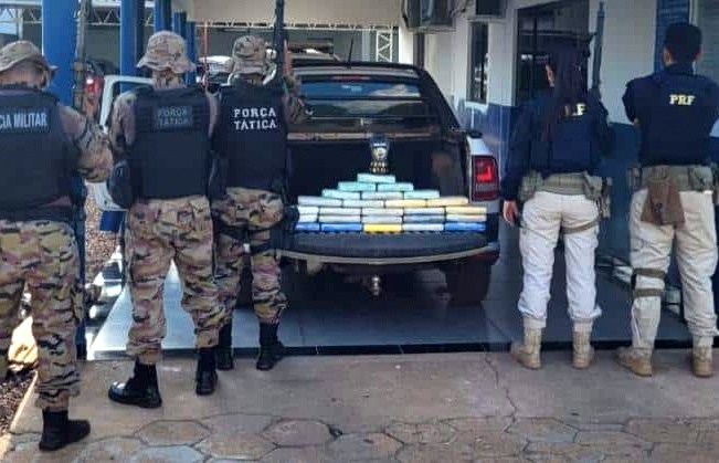 Ação da Polícia Militar e da PRF prende homem com 25 kg de cocaína destinada a Confresa